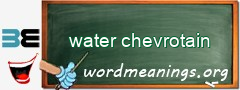 WordMeaning blackboard for water chevrotain